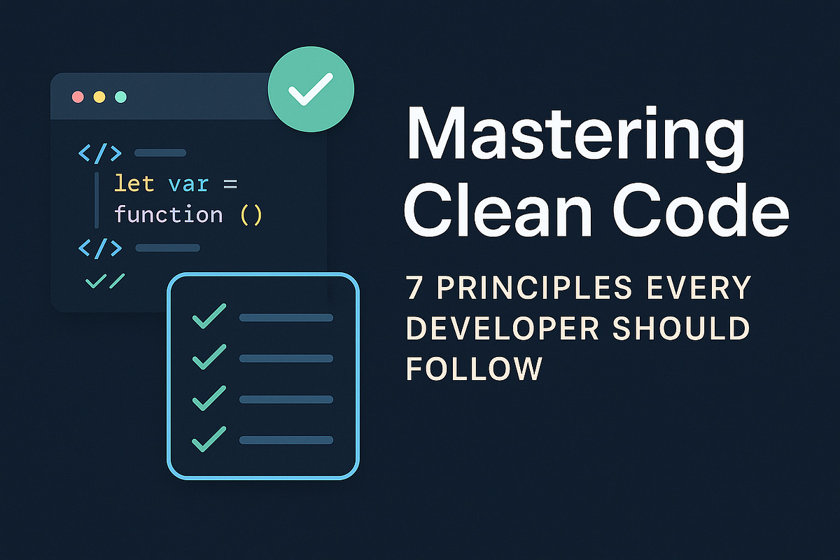 Mastering Clean Code: 7 Principles Every Developer Should Follow | by ...
