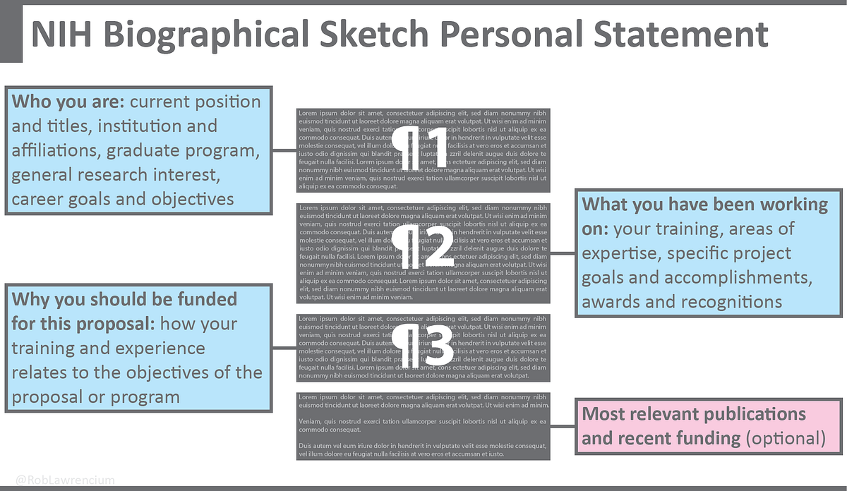 The NIH Biographical Sketch Variations on a Theme by Robert Lawrence