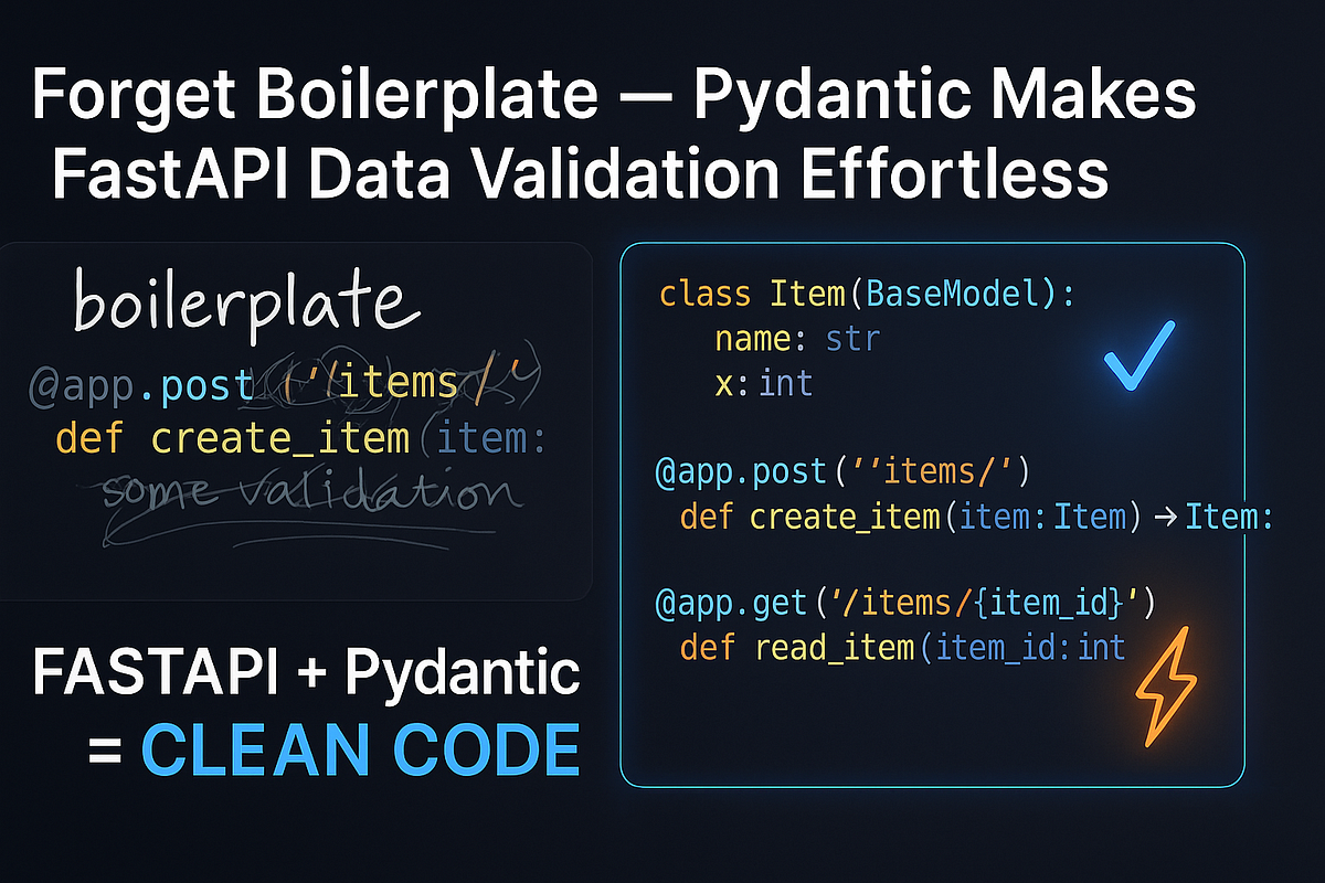 Forget Boilerplate — Pydantic Makes FastAPI Data Validation Effortless ...
