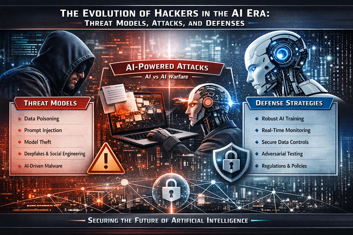 The Evolution of Hackers in the AI Era: Threat Models, Attacks