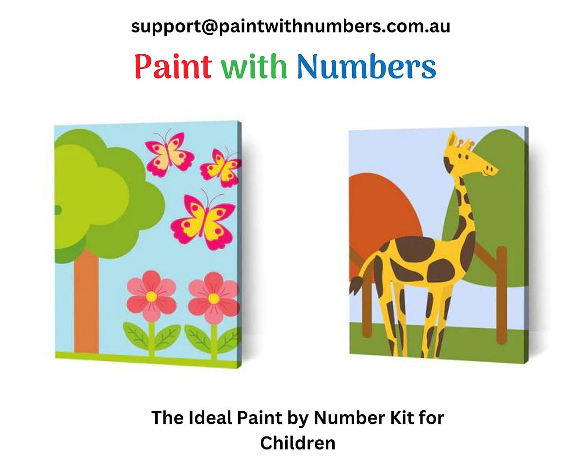 The Ideal Paint by Number Kit for Children - paint with numbers - Medium
