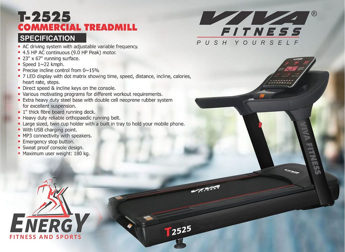 Viva Fitness Treadmill in Coimbatore Energy Fitness And Sports Medium