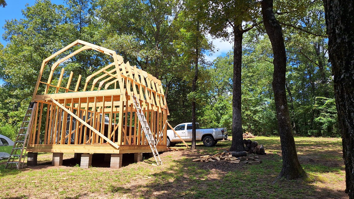View of The Costs of Building an Off-Grid Cabin By Hand | by Scott Wood | Medium