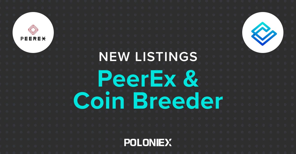 And the winners are… Coin Breeder & PeerEx | by Poloniex | The Poloniex  blog | Medium
