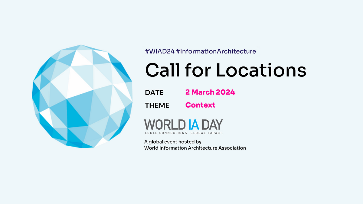 World Information Architecture Day 2024 On Context World Information Architecture Association 