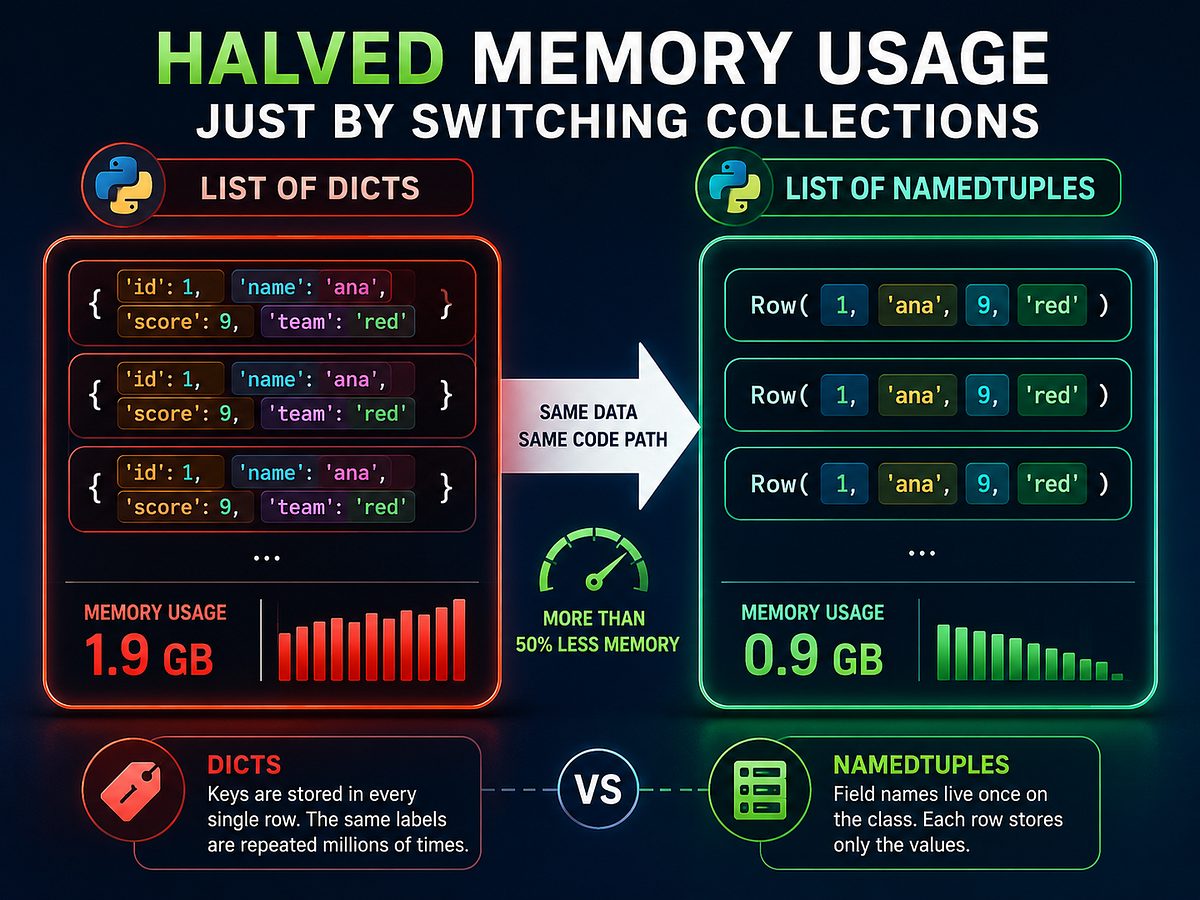 コンピュータ・IT Code Optimization:Effective Memory Usage How I Halved Memory Usage Just By Switching Collections | by The