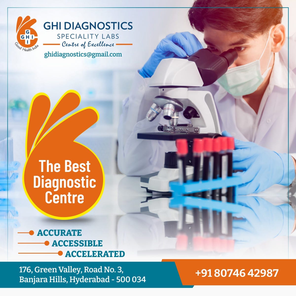 Medical diagnostic laboratory in Banjara Hills by Ghidiagnosticsghi