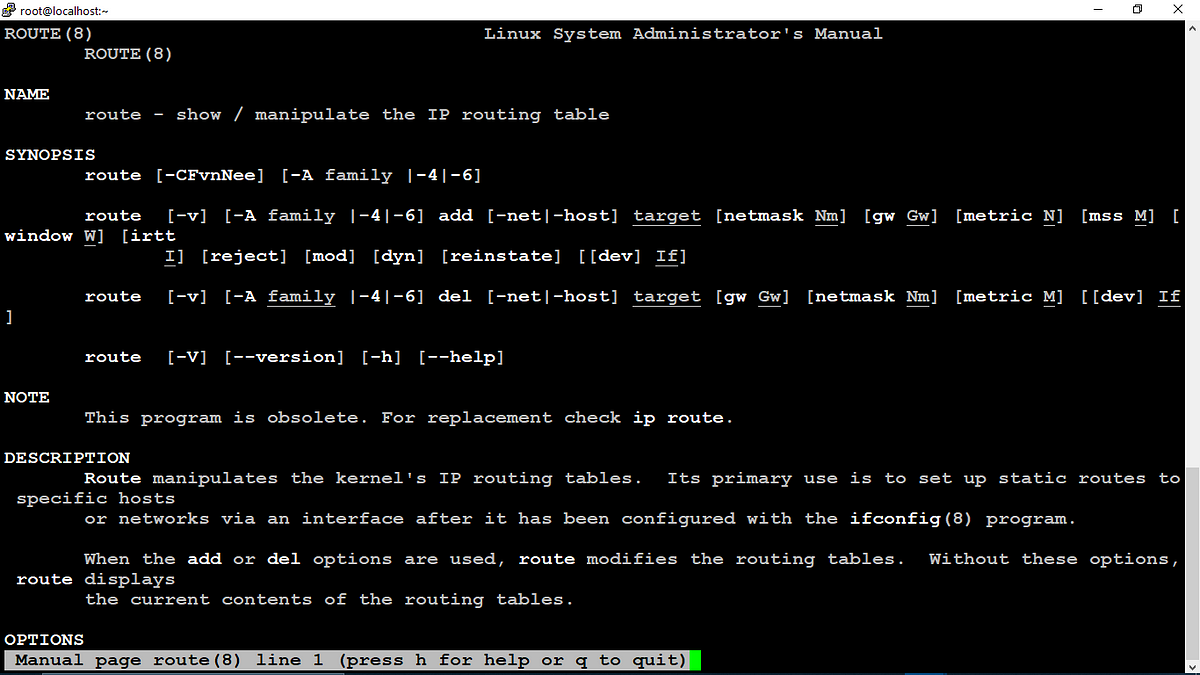 How to use the route command in Linux? | by Gaurav Gupta | Medium