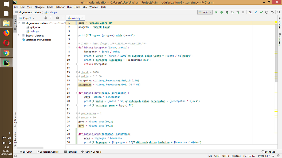 Simple Python Program Use For Physics Formula | by Imelda Zahra Tungga ...