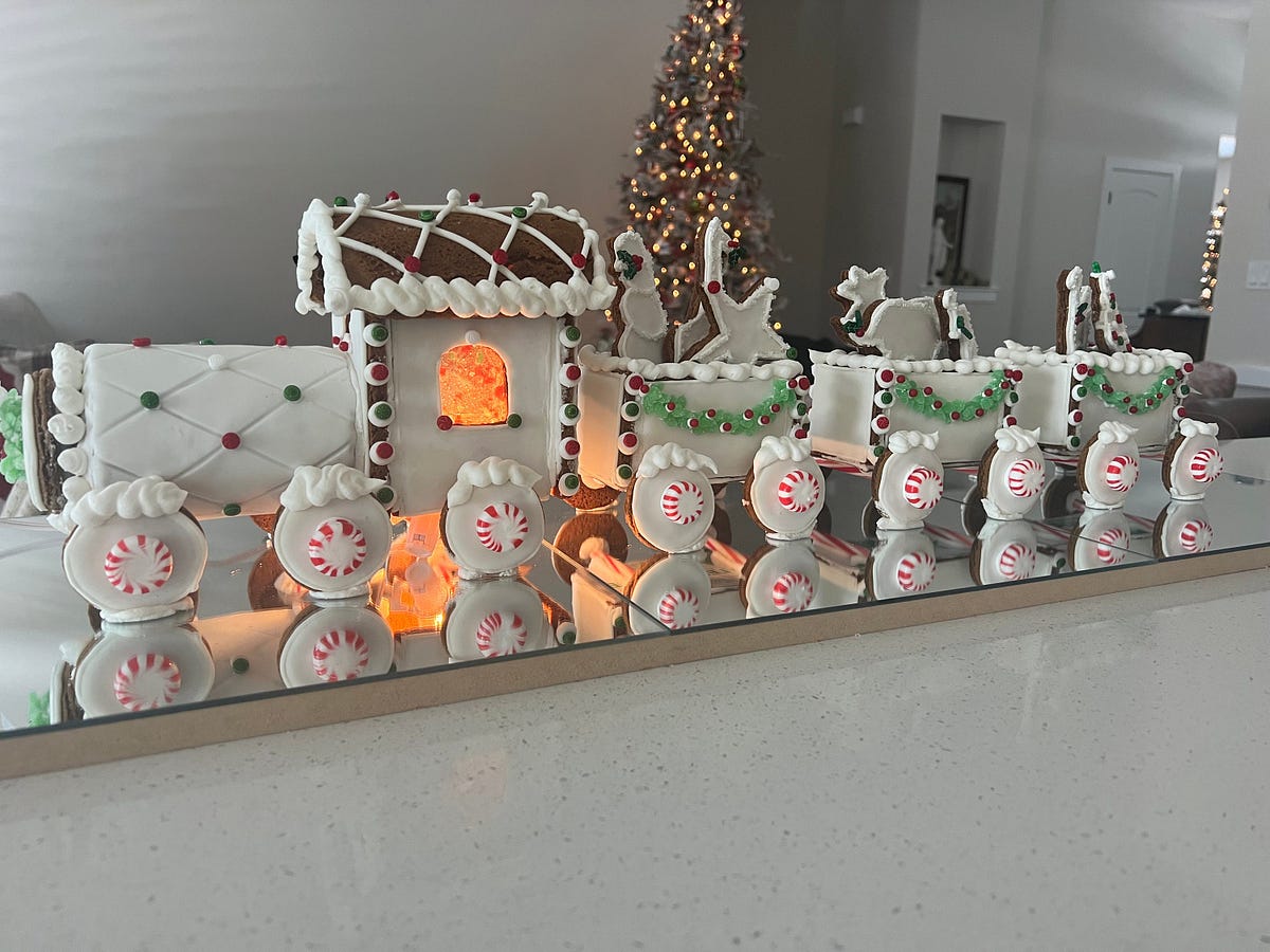 Winter Express gingerbread train template | by Charles Young | Jul ...