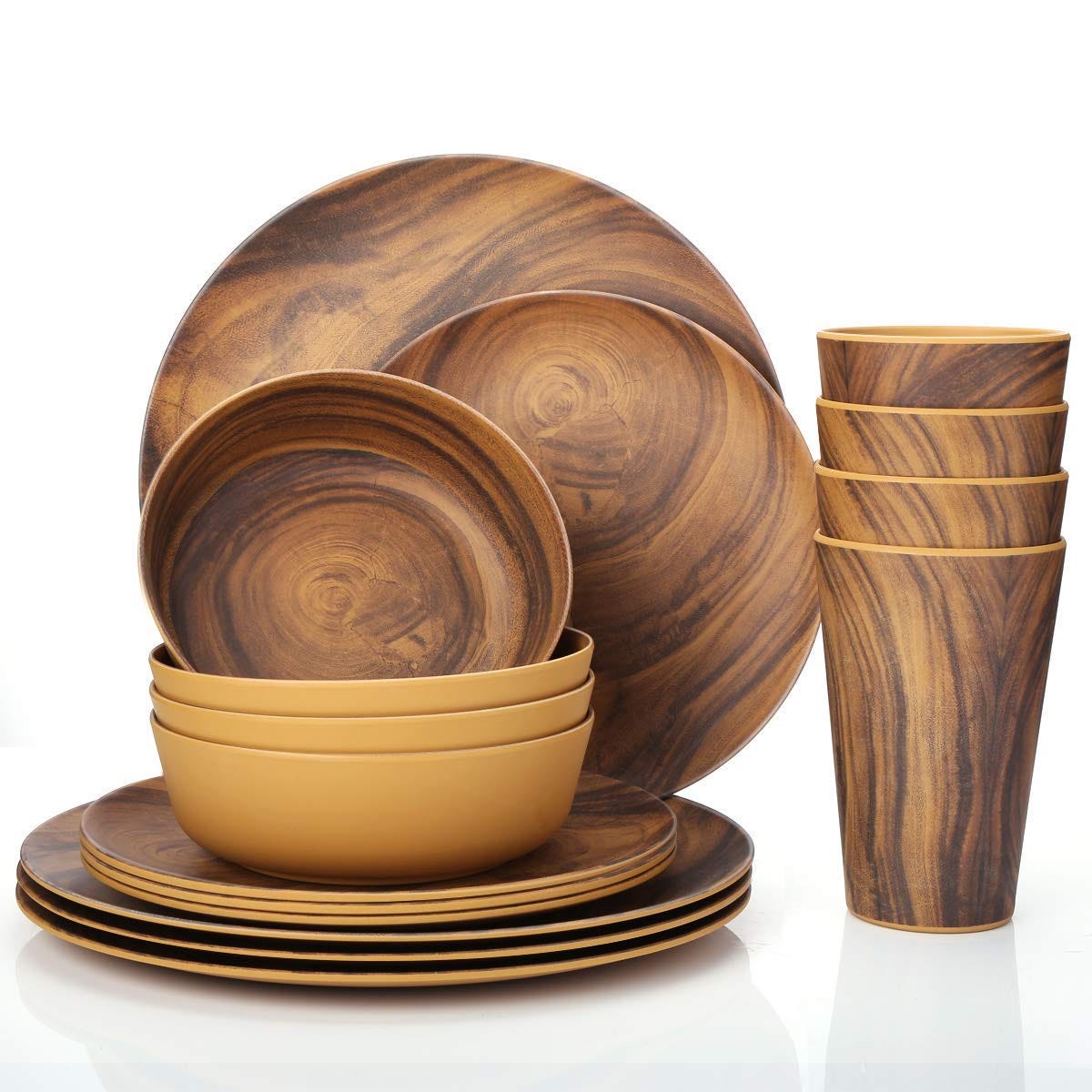 Earth's Natural Alternative Disposable Bamboo Dessert Plate for