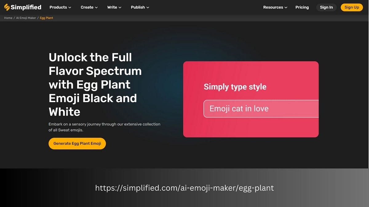 Get Creative Egg plant Emojis with Simplified AI Emoji Maker Online by Egg Plant Emoji Jan