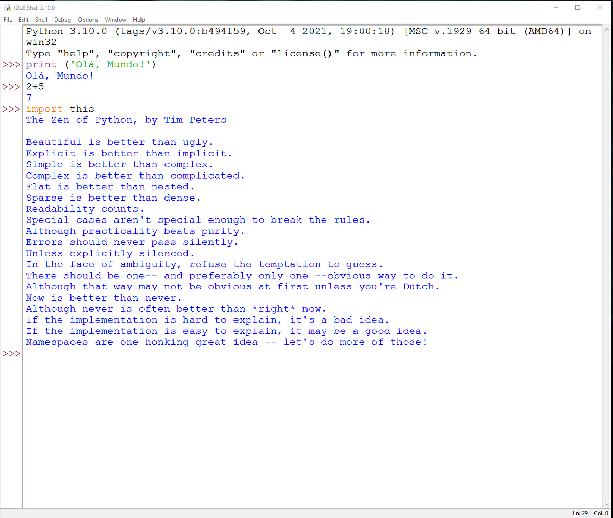 Instalando Python e IDLE: meus primeiros comandos. - Marina Tayar - Medium