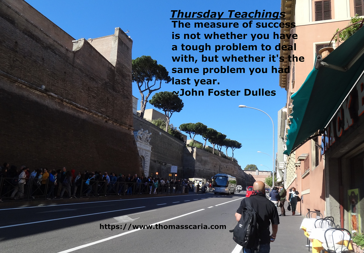 Do you see yesterday’s problem ?. Success is a highly subjective ...
