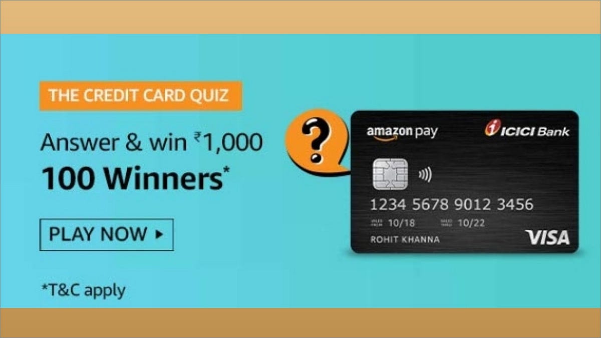 How to win the new Amazon Credit Card Quiz? by Work Husband Medium