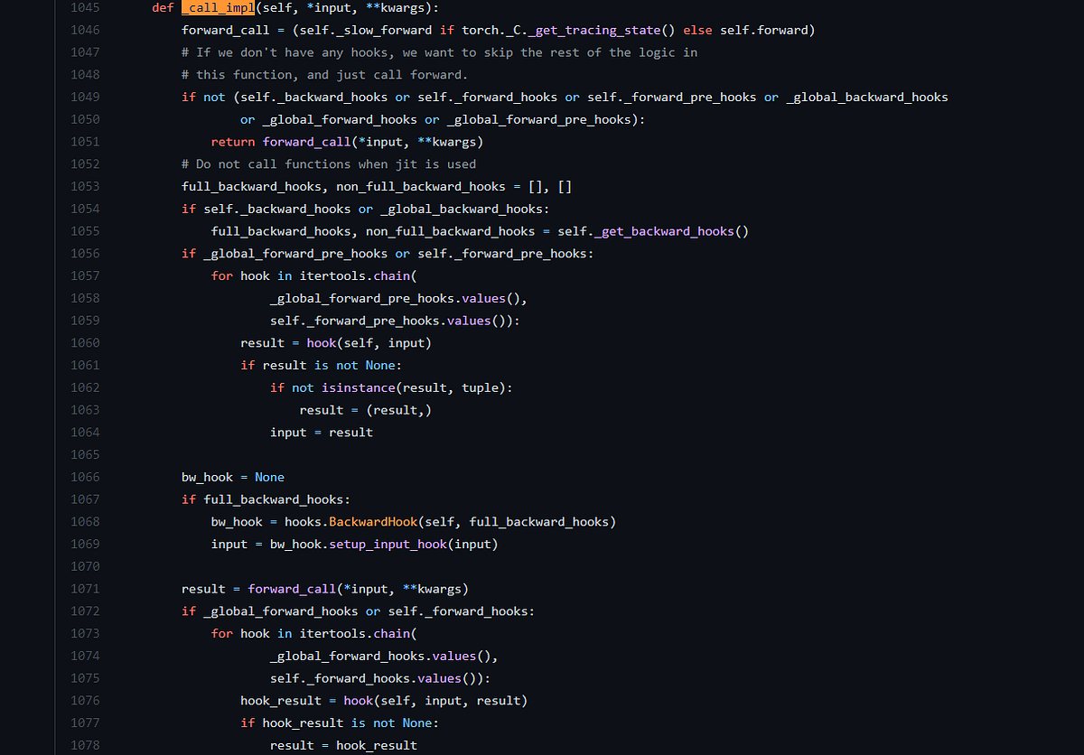 PyTorch module__call__() vs forward() by Stephen Cow Chau Medium