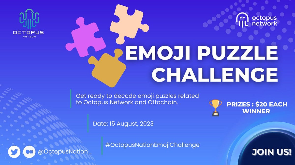 EMOJI PUZZLE CHALLENGE by Hannah Aug, 2023 Medium