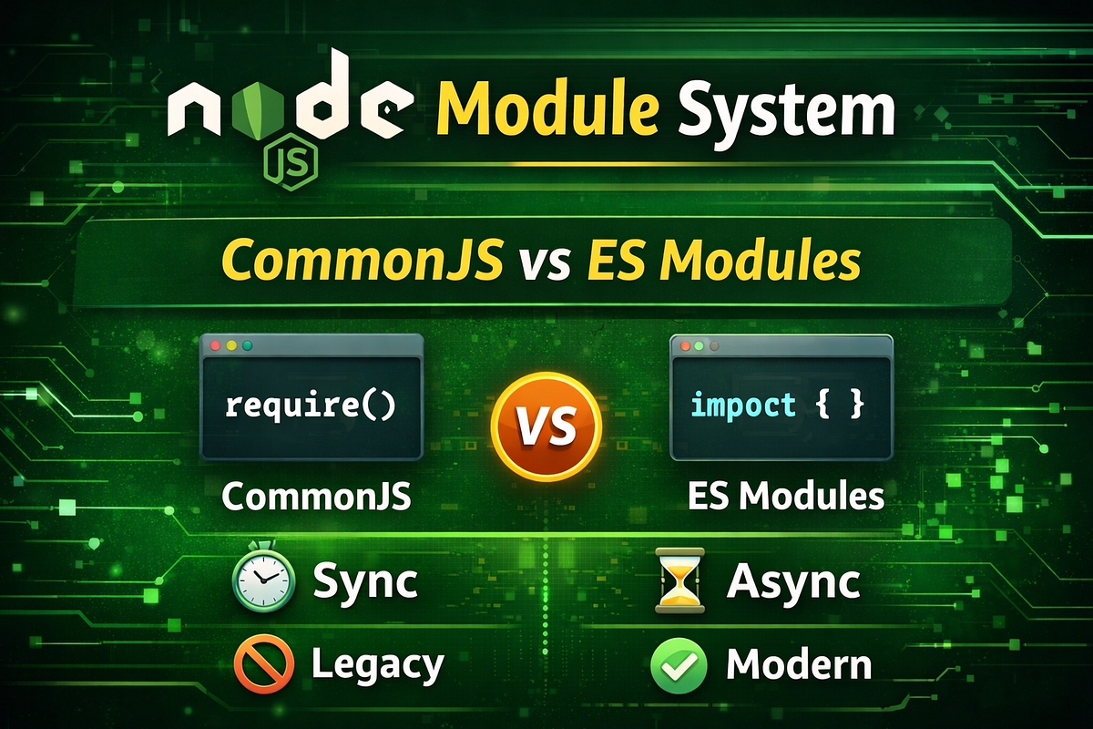 Understanding the Node.js Module System: CommonJS vs ES Modules | by ...