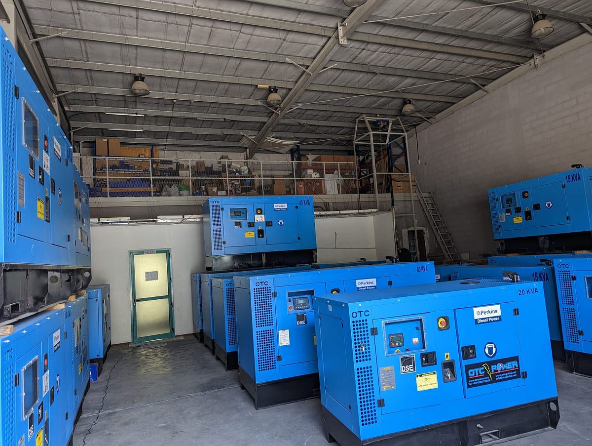 What is the function of a breather and radiator in a diesel generator