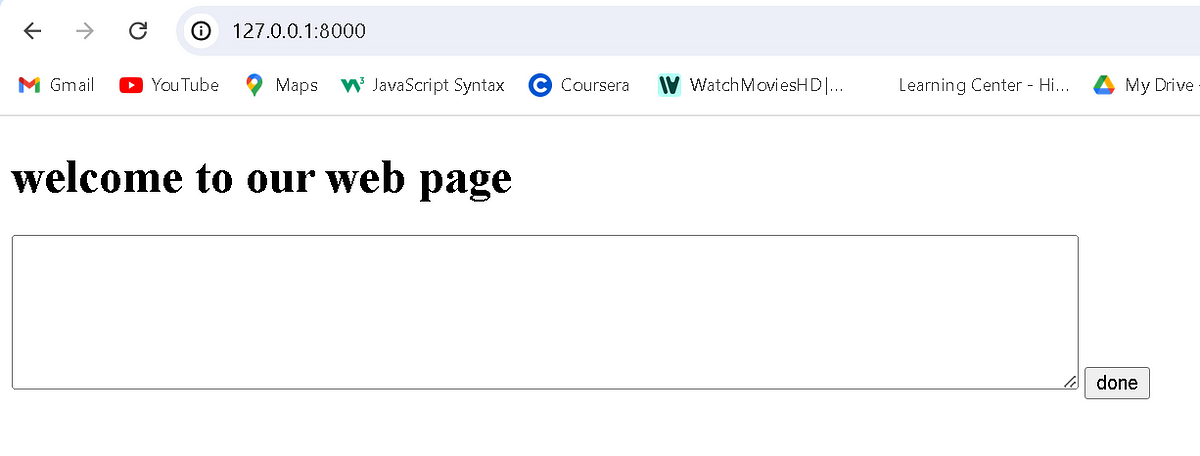 CREATING A SIMPLE HOMEPAGE USING DJANGO We are here to create the ...