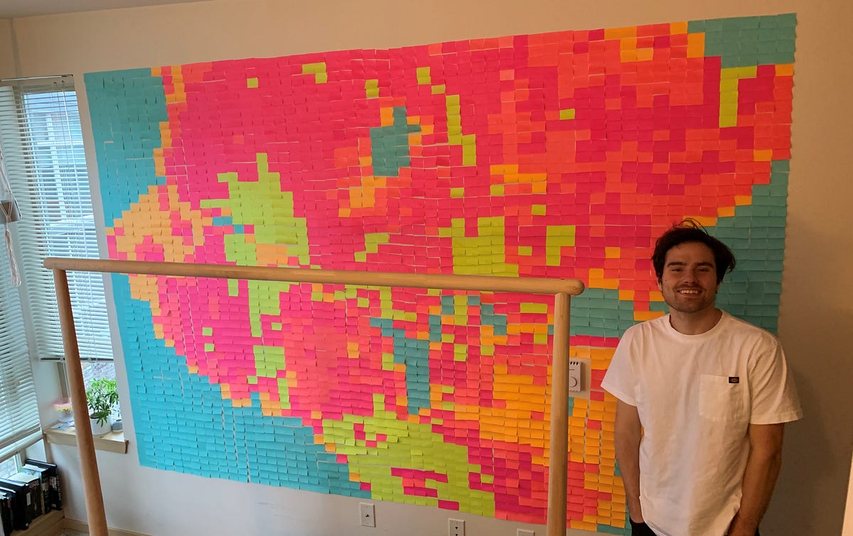 Postit Note Mural Chris Altonji Medium