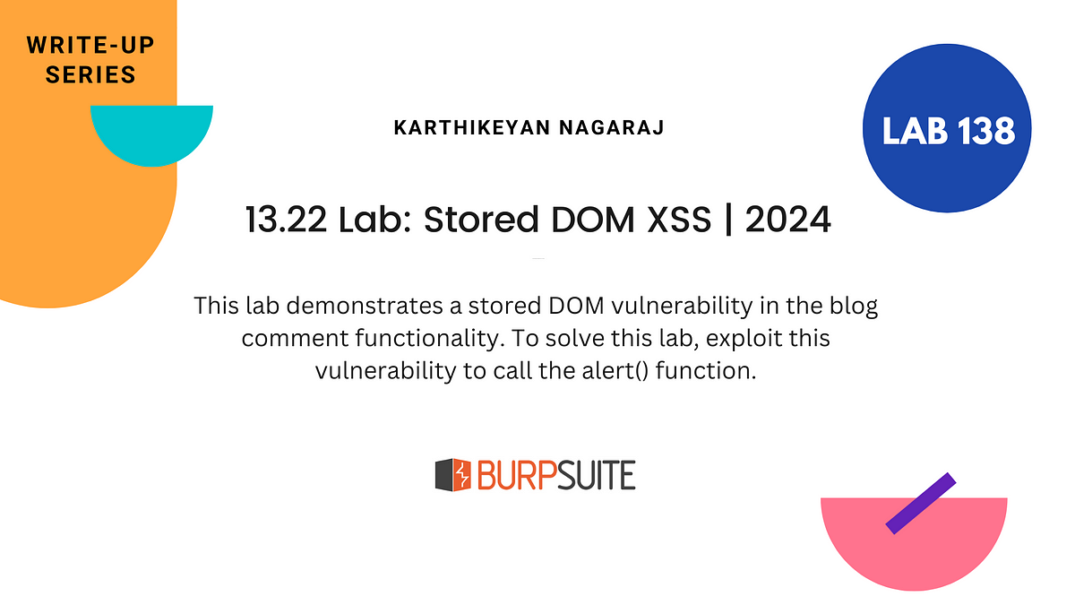 13.22 Lab: Stored DOM XSS | 2024