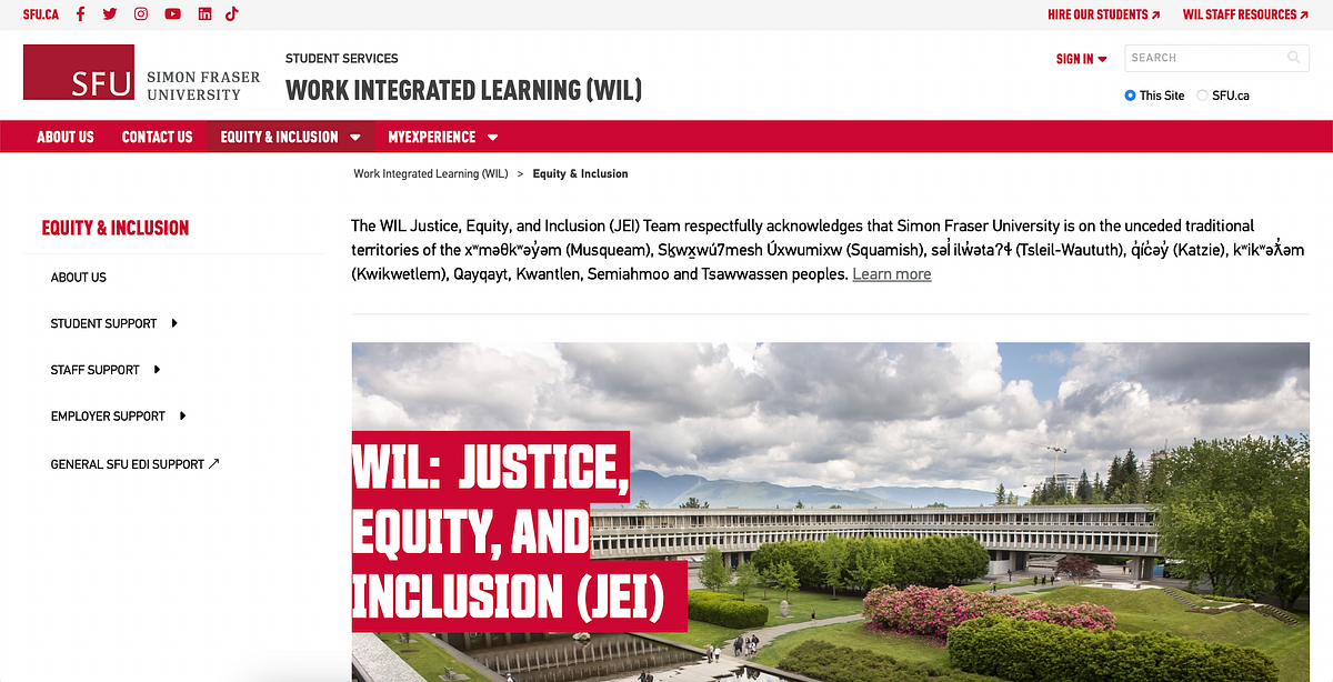 UX Case Study: SFU WIL JEI. Website Redesign Spring 2022 | by Soheila ...
