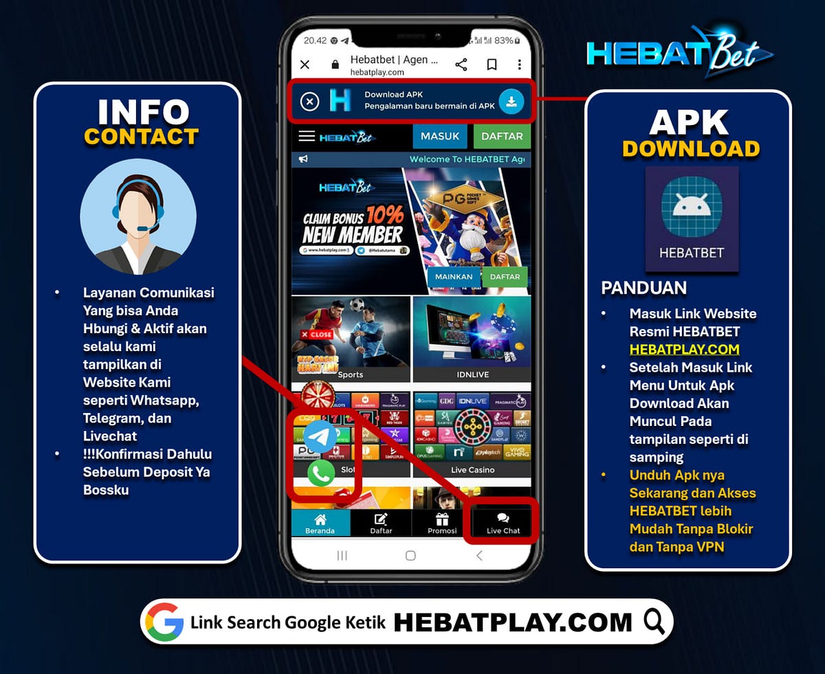 HEBATBET: Apk-Login-Daftar-Alternatif Anti Blokir Mudah Masuk 2024 - AGEN HEBATBET - Medium