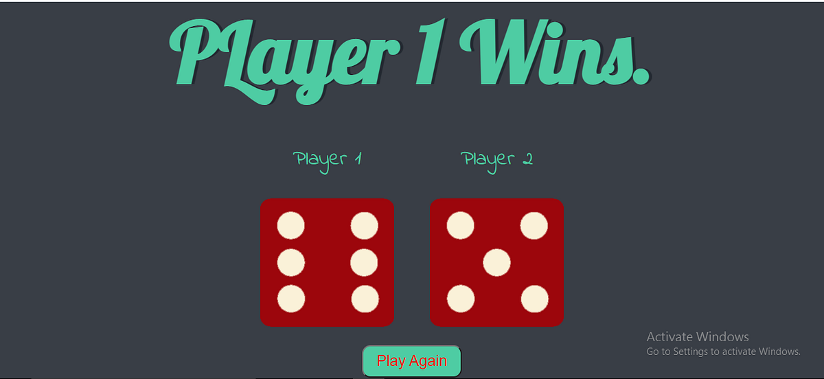 CREATING A DICE GAME IN JAVASCRIPT. by Neville Kati N. Medium