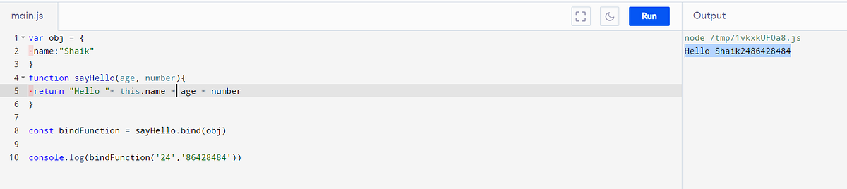 JavaScript Apply Bind and Call - Sandhani Sk - Medium