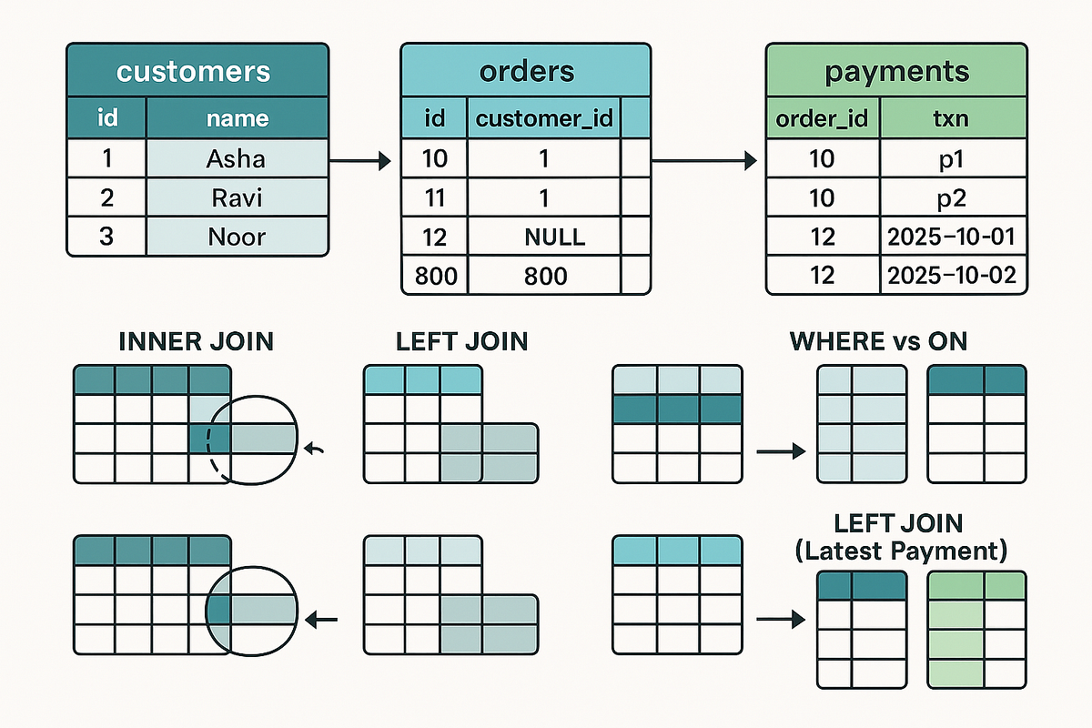 SQL JOINs So Clear You’ll Never Google Them Again | by The Stateless ...