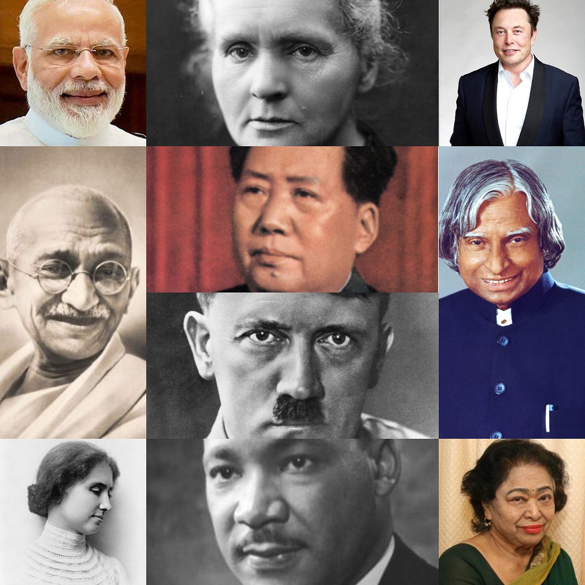 Short biographies of some world famous personalities.(In short n brief