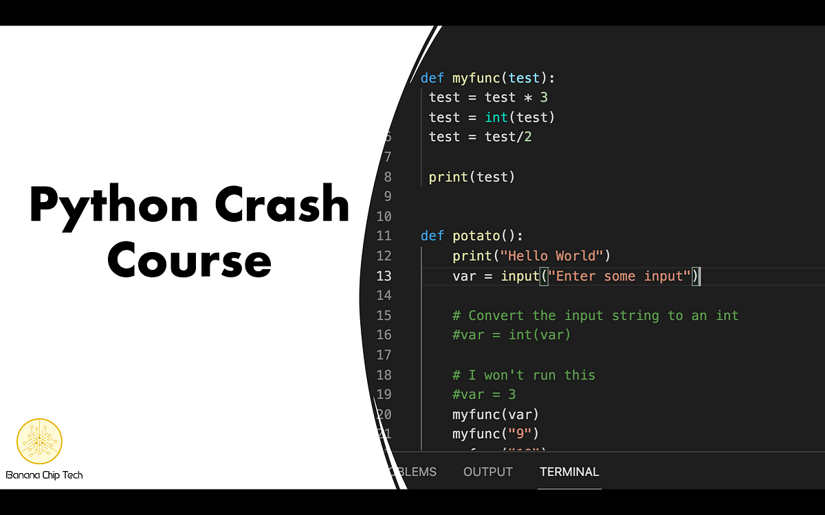 Basic Variable Types in Python. This written lesson is part of Banana ...
