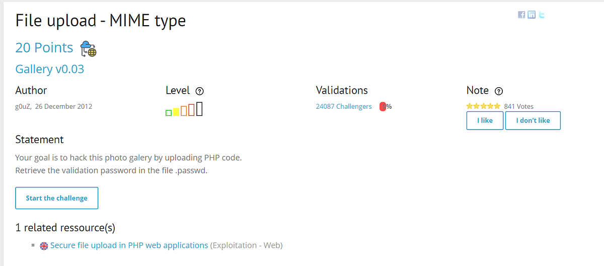 RootMe File upload — MIME type writeup by Salih Medium