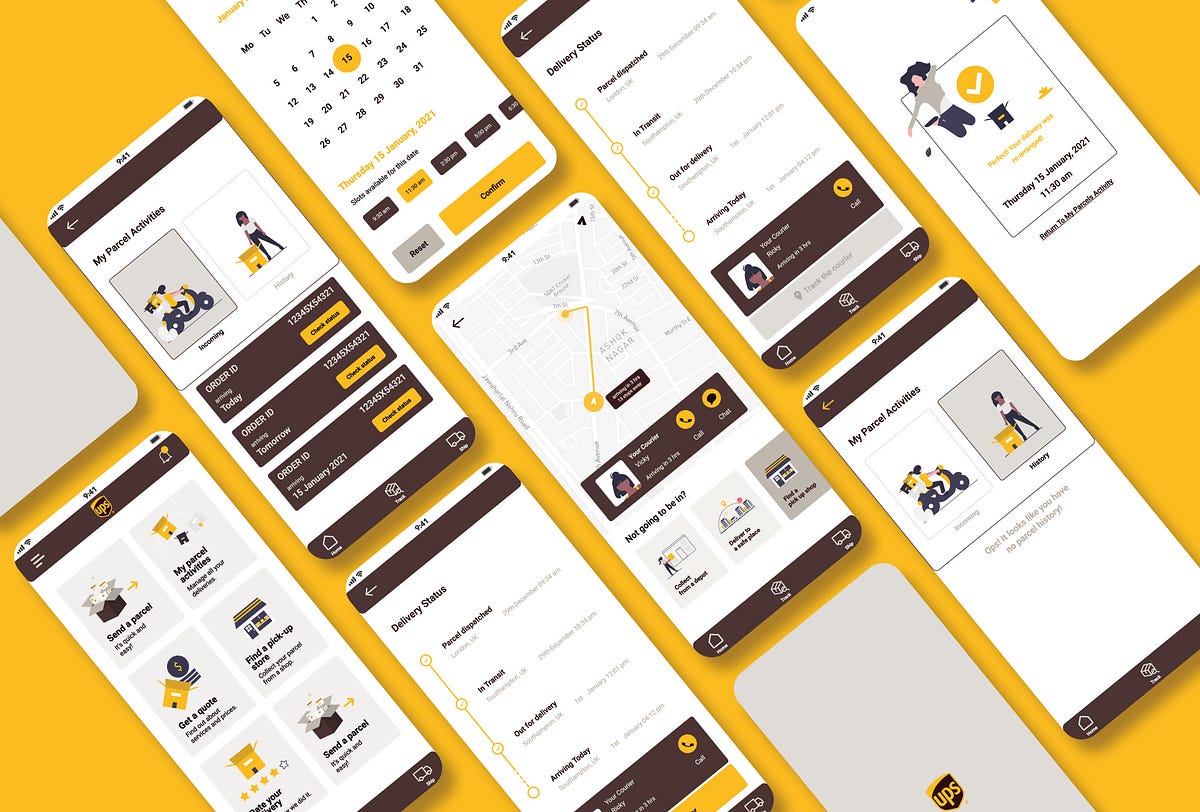 UPS Case Study: Redesign of the Parcel Delivery Mobile Application ...