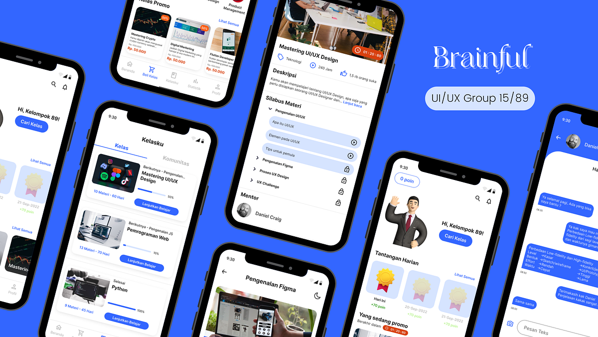 UI/UX Case Study— Brainful, Aplikasi pembelajaran daring untuk ...