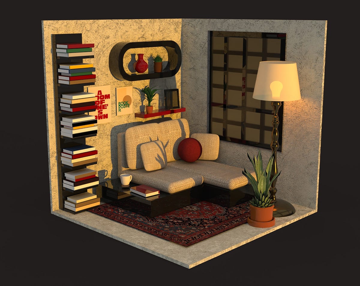 Project 2–3D Modeled Room. In my 3D Room Model, I decided to make… | by ...