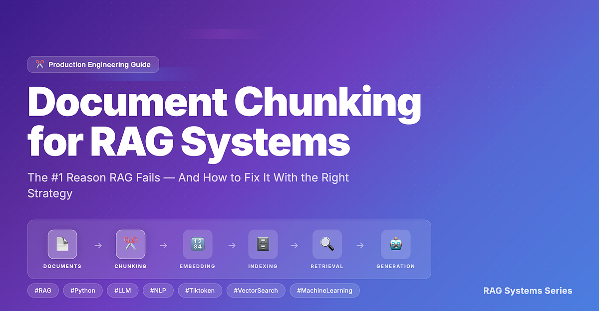 Document Chunking for RAG: What Actually Works in Production | by Harsh ...