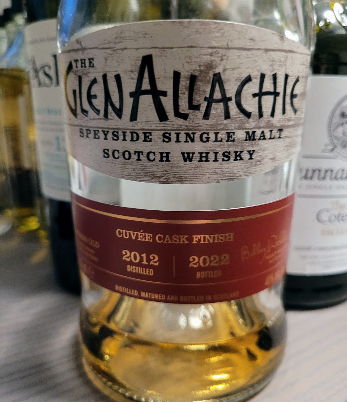 Scotch Whisky Review GlenAllachie 2012 Vintage Cuvee Wine Cask Finish