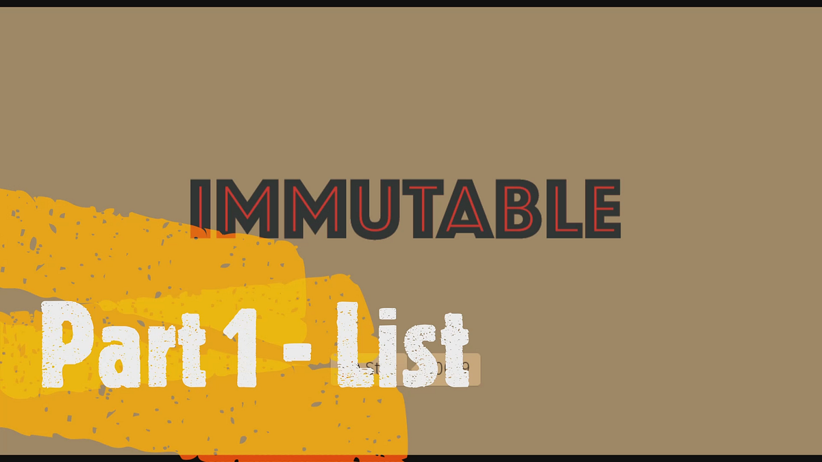 Immutable JS (part 1) All about List by Fahim Hasnat Medium