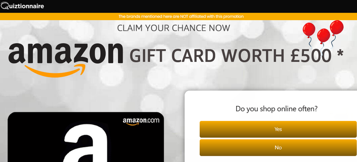 Grab Your Amazon Gift Card Now! Enter your information now for a chance