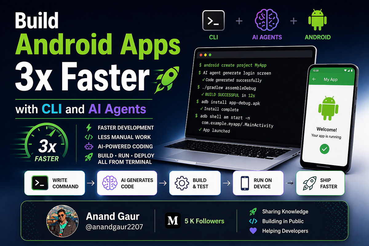 Build Android Apps 3x Faster with CLI and AI Agents | by Anand Gaur ...