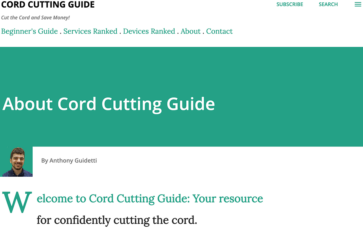 Cord Cutting Guide