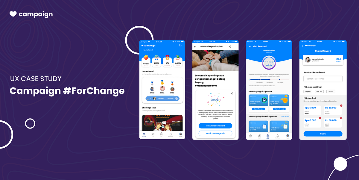 UX Case Study : Gamifikasi pada Aplikasi Campaign #ForChange | by ...