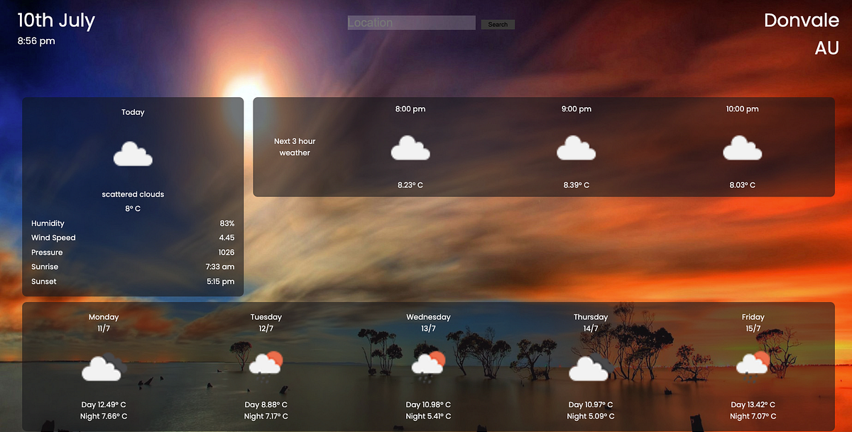 Phase 1 Project — Javascript. Weather search application | by Luplup ...