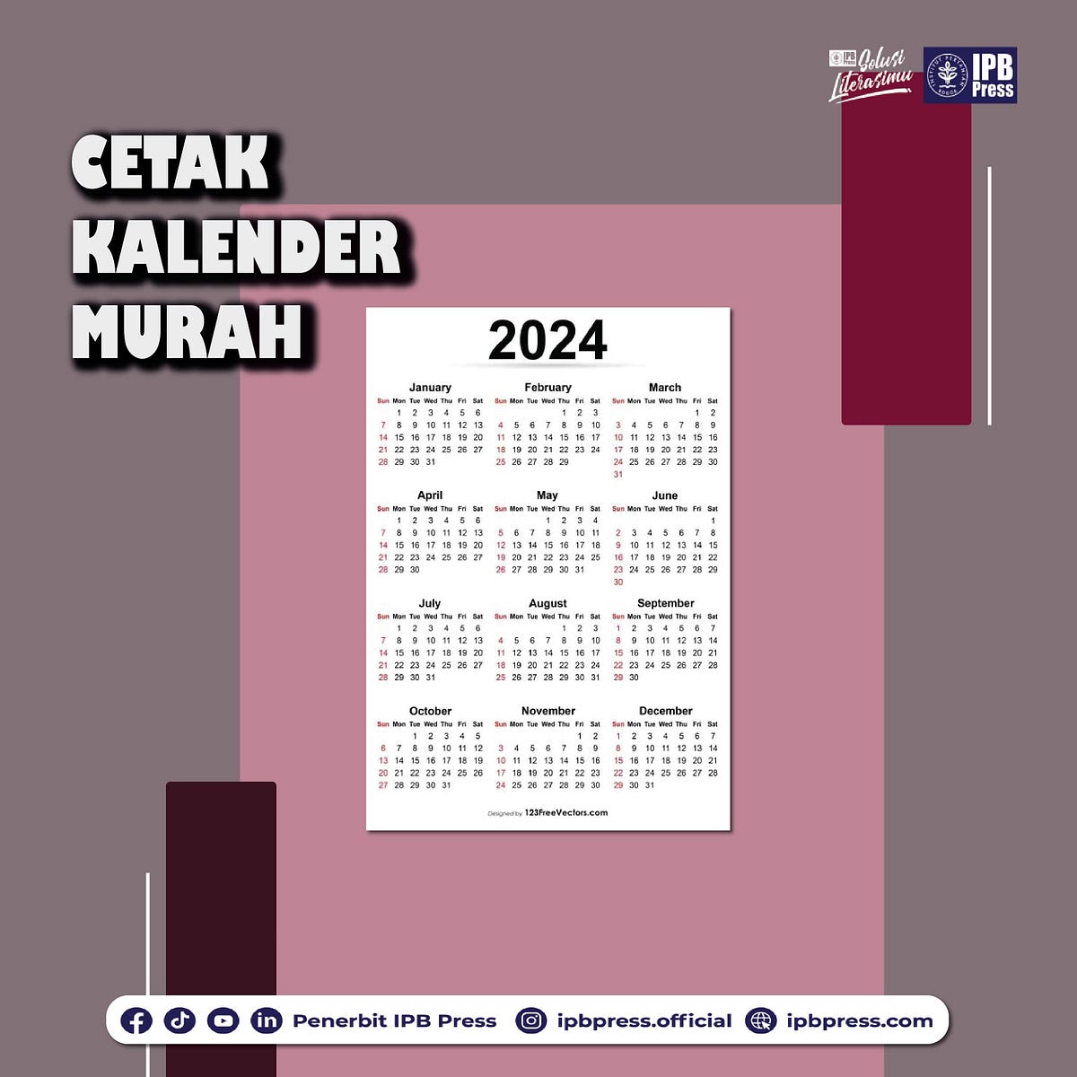 HADIR, Cetak Kalender Bogor WA: 0878 – 7354 – 7779 Cetak kalender