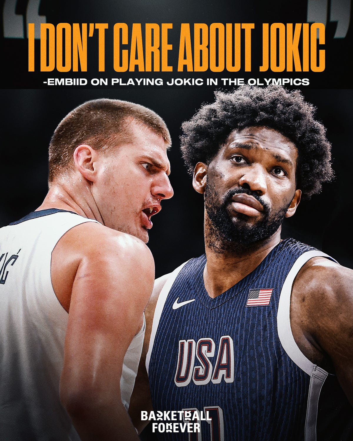 Joel Embiid Unfazed by Jokić as Team USA Prepares for Olympic Showdown ...