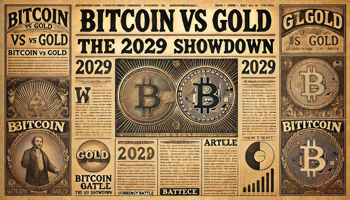 Bitcoin vs Gold in 2029. A Decade-Long Battle for Value | by Kevin Finnerty  | Coinmonks | Medium