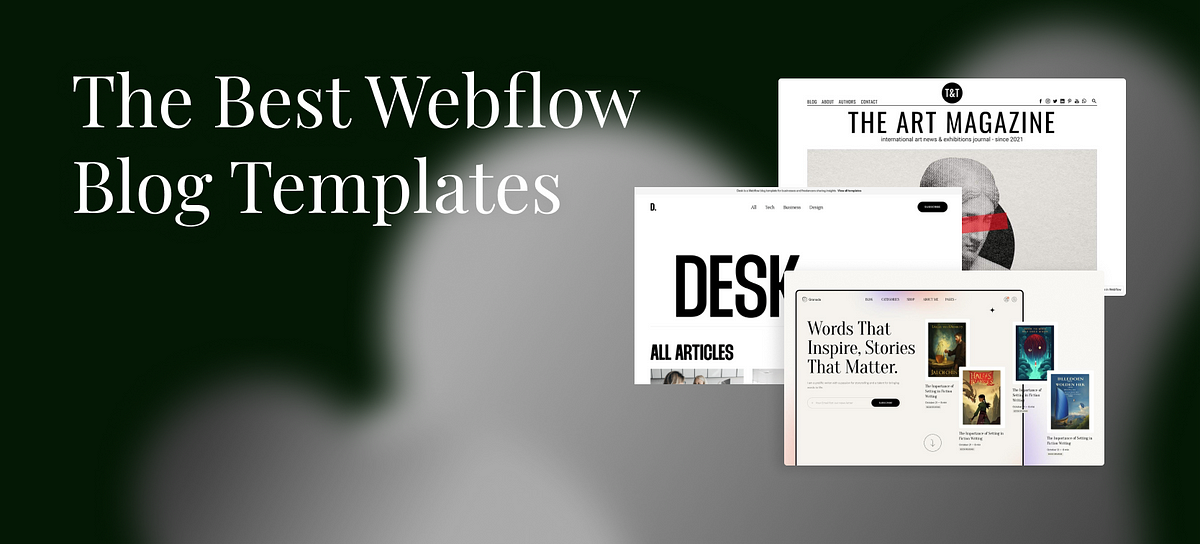 The Best Webflow Blog Website Templates | By Muzli | Muzli - Design ...